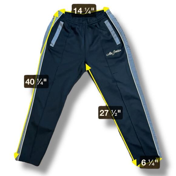 Retro Nike Air Jordan Joggers Mens Remastered CD5773-010 Black Gray Size L READ - Picture 6 of 8